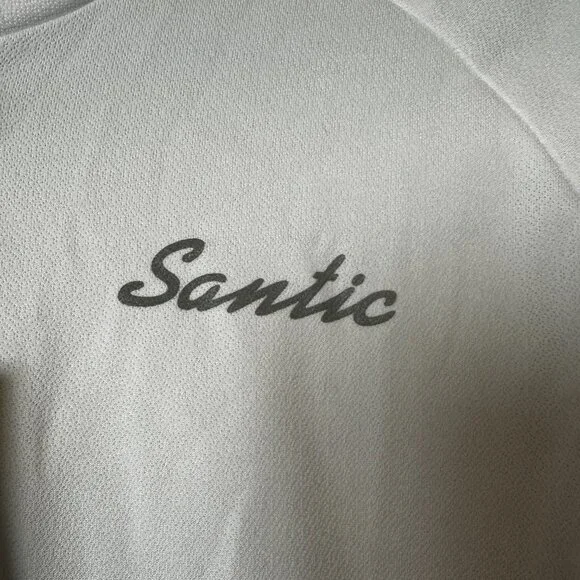 NWT Santic Light Miss Women's S-2XL White Cycling Jersey Long Sleeve Full Zip, R - Picture 8 of 11